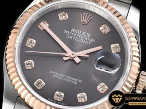 RDJ0266A - DateJust Jub Flt RGSS Dark Grey Diam BP A3135 Mod - 09.jpg